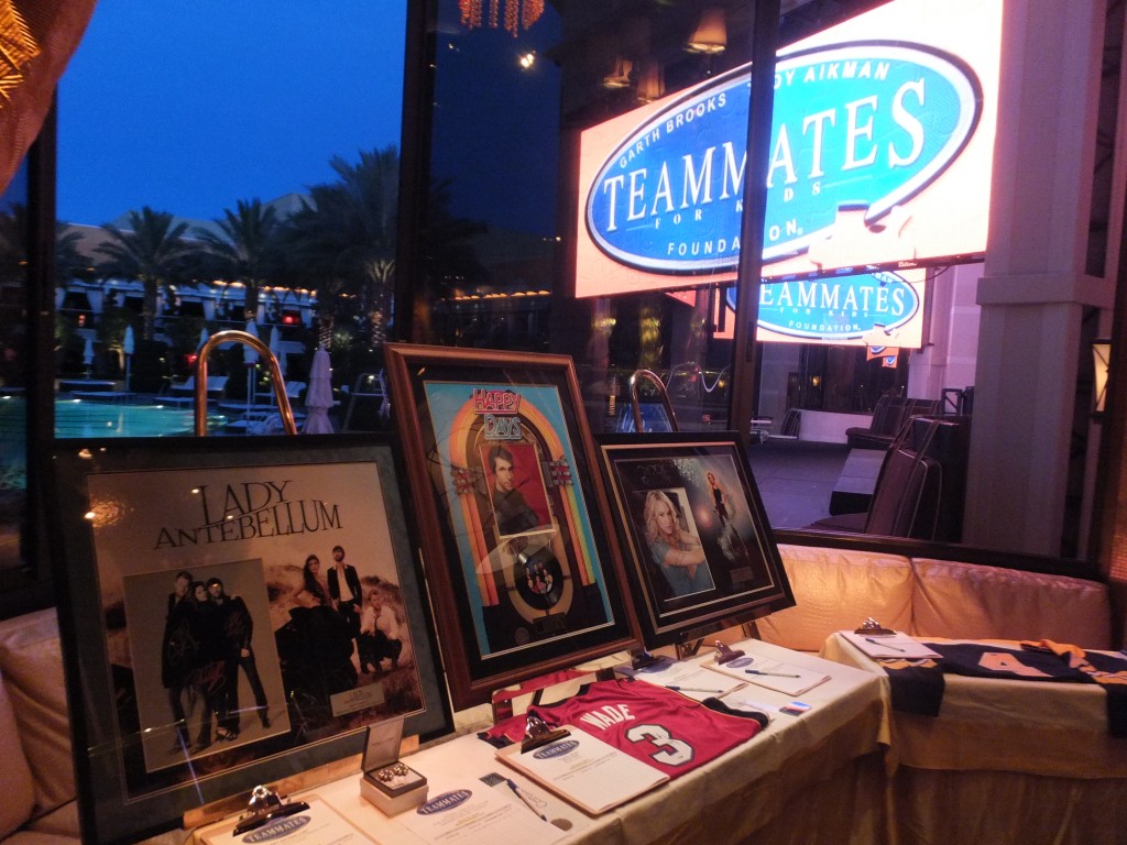 AGFI was very excited to have organized the Teammates for Kids auction at the Wynn Hotel in Las Vegas. Those attending the auction were captivated by the diverse selection of items up for grabs.